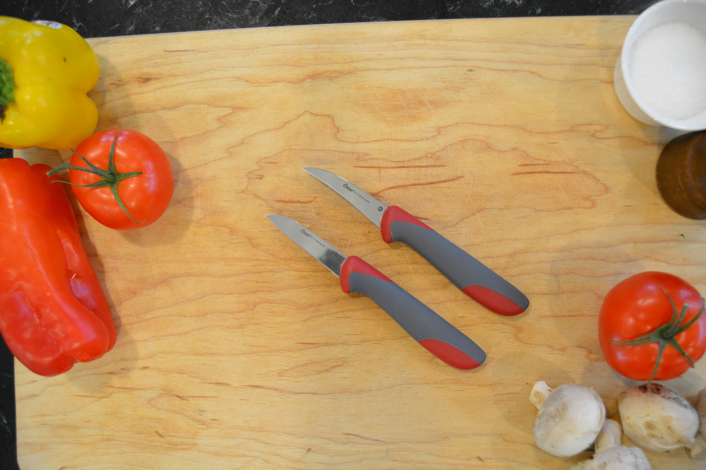 2.5'' Titanium Bonded® Kitchen Curved Paring Knife with Antimicrobial Protection