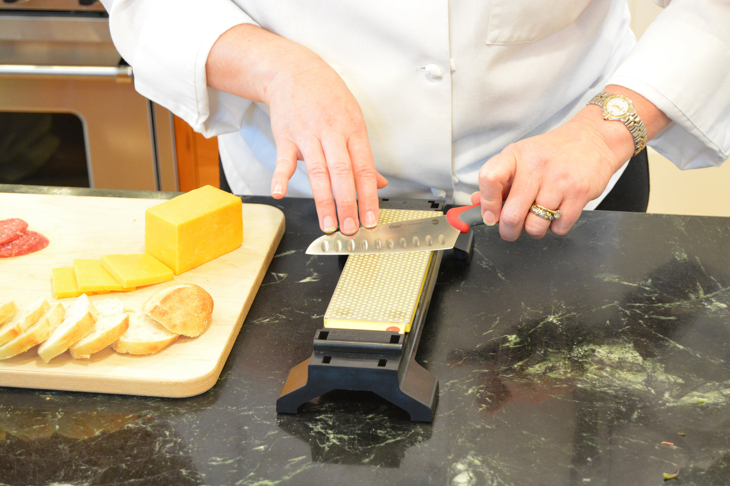 5'' Titanium Bonded® Kitchen Santoku Knife with Antimicrobial Protection