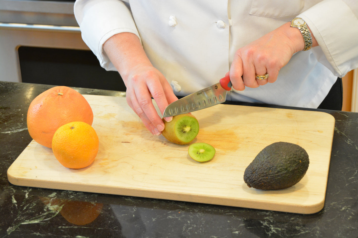 5'' Titanium Bonded® Kitchen Santoku Knife with Antimicrobial Protection