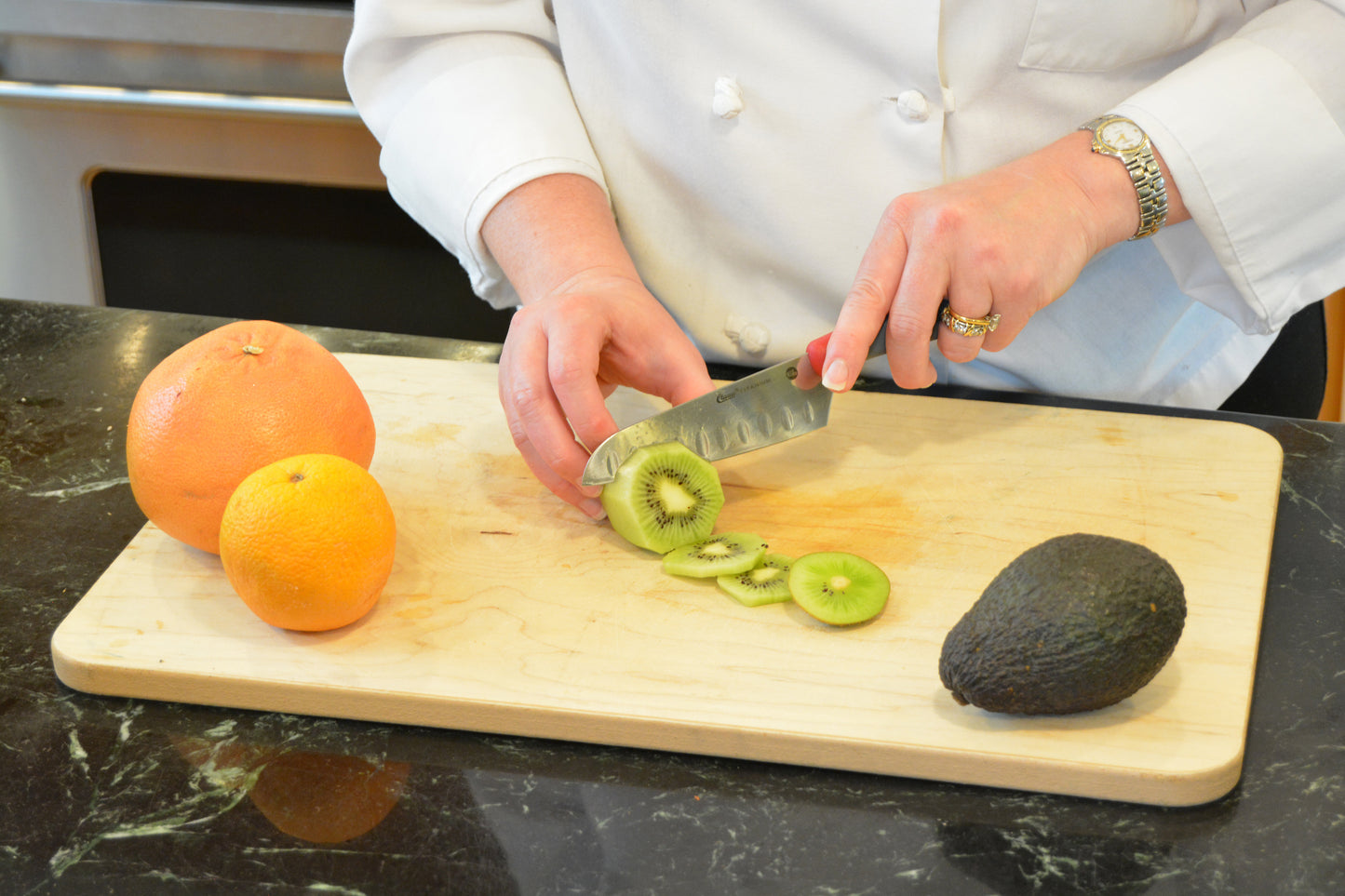 5'' Titanium Bonded® Kitchen Santoku Knife with Antimicrobial Protection
