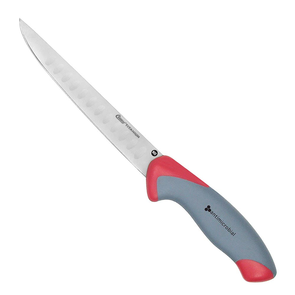6.5'' Titanium Bonded® Kitchen Slicing Santoku Blade Knife with Antimicrobial Protection