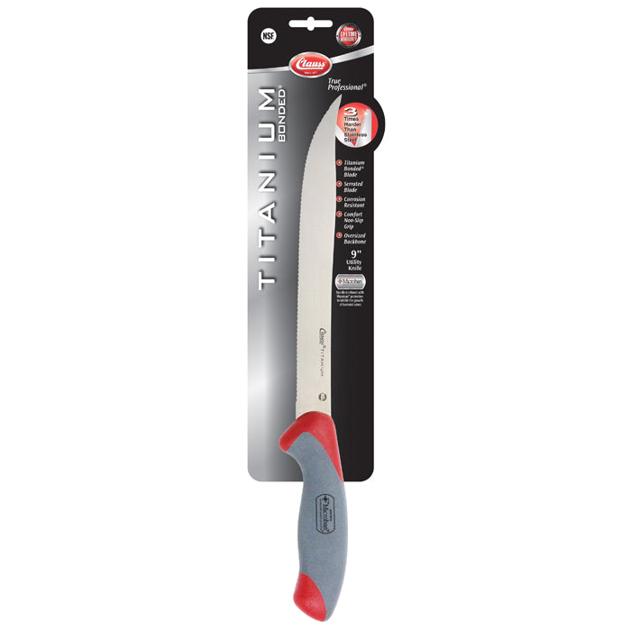 9'' Titanium Bonded® Kitchen Serrated Utility Knife with Antimicrobial Protection