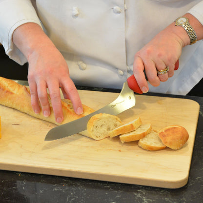9'' Titanium Bonded® Kitchen Offset Serrated Knife with Antimicrobial Protection